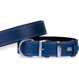 Doggie Konfor Deri Royalblue 4x47 55 cm Köpek Boyun Tasması