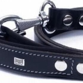 Doggie Konfor Deri Siyah 3x100 cm Gezdirme Tasması