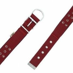 Doggie Konfor Dokuma Bol Çivili Kırmızı 4x52-60 cm Boyun Tasması