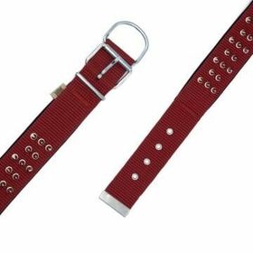 Doggie Konfor Dokuma Bol Çivili Kırmızı 5x50-60 cm Boyun Tasması