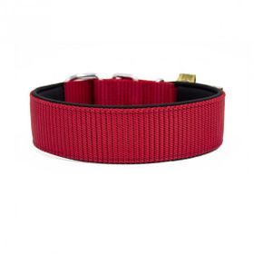 Doggie Konfor Dokuma Bol Çivili Kırmızı 5x50-60 cm Boyun Tasması