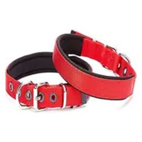 Doggie Konfor Dokuma Kemikli Kırmızı 2x30-35 cm Boyun Tasması
