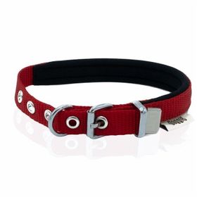Doggie Konfor Dokuma Kırmızı 3x42- 50 cm Boyun Tasması