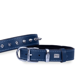 Doggie Konfor Dokuma Royal Mavi 2,5x37-45 cm Çivili Köpek Boyun Tasması