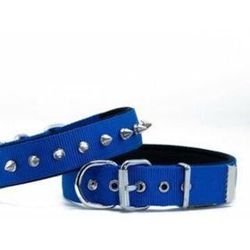 Doggie Konfor Dokuma Royal Mavi 2,5x37-50 cm Çivili Köpek Boyun Tasması