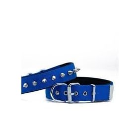 Doggie Konfor Dokuma Royal Mavi 2,5x37-50 cm Çivili Köpek Boyun Tasması