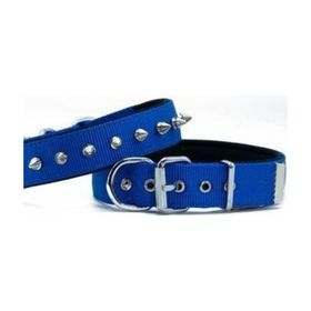 Doggie Konfor Dokuma Royal Mavi 2,5x37-50 cm Çivili Köpek Boyun Tasması