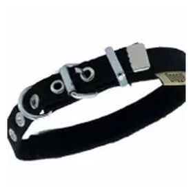 Doggie Konfor Dokuma Siyah 2,5x37-45 cm Kemikli Boyun Tasması