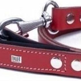 Doggie Konfor Klasik Deri 3x100 cm Kırmızı Köpek Gezdirme Tasması
