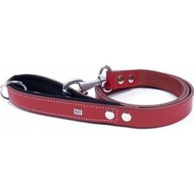 Doggie Konfor Klasik Deri 3x100 cm Kırmızı Köpek Gezdirme Tasması
