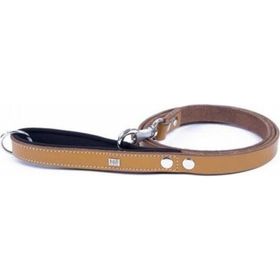 Doggie Konfor Klasik Deri Camel 2x140 cm Köpek Gezdirme Tasması