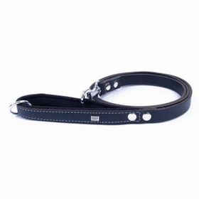 Doggie Konfor Klasik Deri Siyah 2x140 cm Köpek Gezdirme Tasması