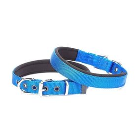 Doggie Konforlu Dokumadan El Yapımı Lacivert 2x30-35 cm Köpek Boyun Tasması