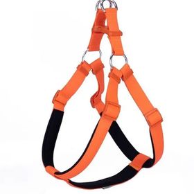 Doggie Konforlu Dokumadan El Yapımı Ronin Model 3XL Turuncu 3x75-85 cm Köpek Göğüs Tasması