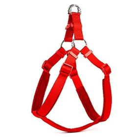 Doggie Konforlu Dokumadan El Yapımı Ronin Model Kırmızı 1.5x40-45 cm Köpek Göğüs Tasması