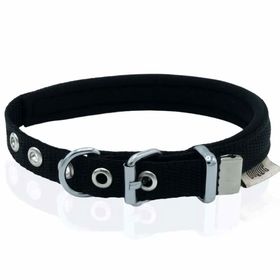Doggie Konforlu Dokumadan El Yapımı Siyah 1.5x20-25 cm Köpek Boyun Tasması