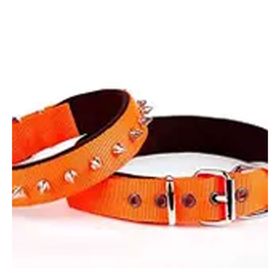 Doggie Konforlu Dokumadan El Yapımı Turuncu 2.5x42-50 cm Köpek Boyun Tasması