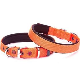 Doggie Konforlu Dokumadan El Yapımı Turuncu 2x30-35 cm Köpek Boyun Tasması