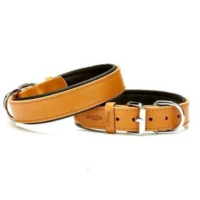 Doggie Konforlu El Yapımı Kamel 3x42-50 cm Köpek Boyun Tasması