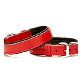 Doggie Konforlu El Yapımı Kırmızı 2.5x37-45 cm Köpek Boyun Tasması