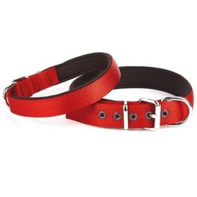 Doggie Konforlu El Yapımı Kırmızı 3x42-50 cm Köpek Boyun Tasması