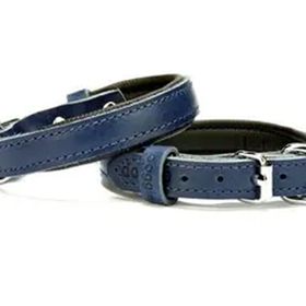 Doggie Konforlu El Yapımı Lacivert 1.5x20-25 cm Köpek Boyun Tasması