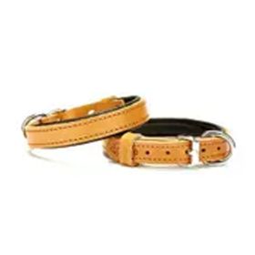 Doggie Konforlu El Yapımı Pati Desenli Kamel 2x35-40 cm Köpek Boyun Tasması