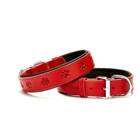 Doggie Konforlu El Yapımı Zilli Avcı Kırmızı 2.5x37-45 cm Köpek Boyun Tasması