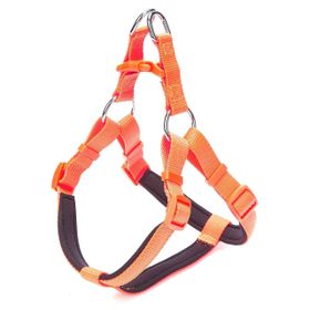 Doggie L-2x55-65 cm - Orange Konforlu Dokumadan El Yapımı Ronin Model Köpek Göğüs Tasması