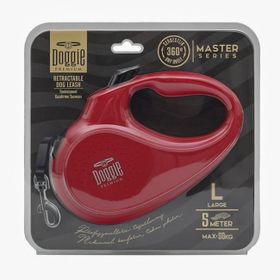 Doggie L 50 kg 5 mt Kırmızı Master Serisi Otomatik Uzatma Tasması