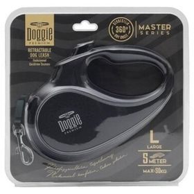 Doggie Large 50 kg 5 mt Siyah Master Otomatik Köpek Uzatma Tasması
