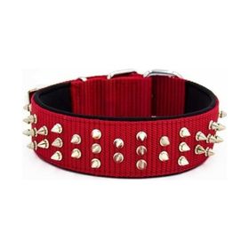 Doggie Large 5x60-70 cm Kırmızı Comfort Dokuma Çivili Köpek Boyun Tasması
