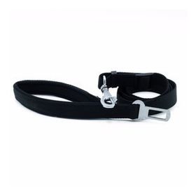 Doggie M 2.5x80-120 cm Siyah Dokuma Emniyet Kemerli Köpek Gezdirme Kayışı