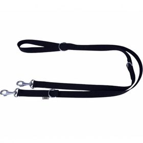 Doggie M 2x120-200 cm Siyah Dokuma Ayarlanabilir Özellikli Köpek Gezdirme Kayışı