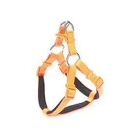 Doggie M-2x45-55 cm - Orange Konforlu Dokumadan El Yapımı Ronin Model Köpek Göğüs Tasması