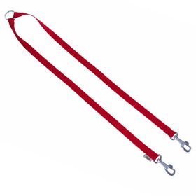 Doggie M 2x70-70 cm Kırmızı Dokuma Emniyet Kemerli Köpek Gezdirme Kayışı