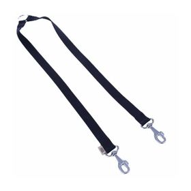Doggie M 2x70-70 cm Siyah Dokuma Emniyet Kemerli Köpek Gezdirme Kayışı