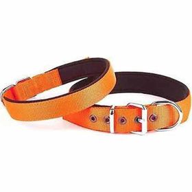 Doggie M Turuncu 3x42 50 cm Konfor Dokuma Boyun Tasması