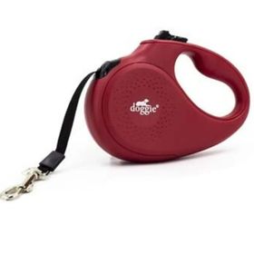 Doggie Master Seri Kırmızı 15 kg 5 mt Otomatik Uzatma Tasması