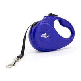 Doggie Master Seri Royal Mavi 15 kg 5 mt Otomatik Uzatma Tasması