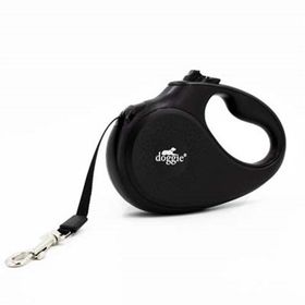 Doggie Master Serisi Siyah 15 kg / 5 mt Otomatik Uzatma Tasması