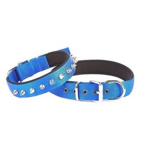 Doggie Mavi 3x47 55 cm Comfort Dokuma Çivili Large Köpek Boyun Tasması