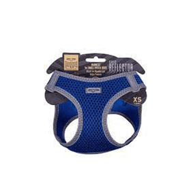 Doggie Mavi L 42-48 cm Havalı Dokuma Reflektör Serisi Küçük Irk Köpek Göğüs Tasması