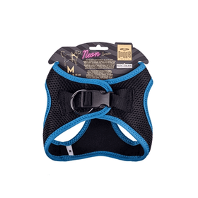 Doggie Mavi M 38-44 cm Havalı Dokuma Neon Serisi Küçük Irk Köpek Göğüs Tasması