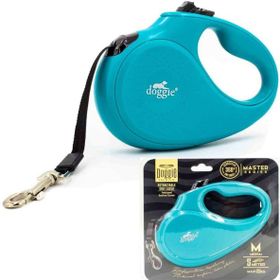 Doggie Medium 25 kg 5 mt Açık Mavi Master Otomatik Köpek Uzatma Tasması