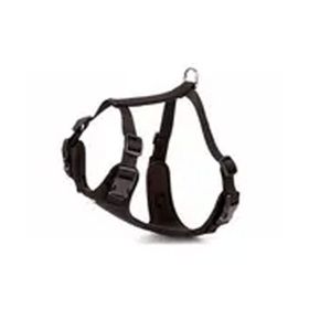 Doggie Medium Siyah 2x45 55 cm Havalı Dokuma Köpek Göğüs Tasması