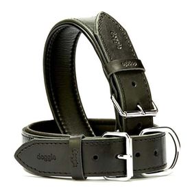 Doggie Medium Siyah 4x52 60 cm Fırstclass Köpek Deri Boyun Tasması
