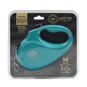 Doggie Otomatik M 25 kg 5 mt Master Seri Turkuaz Uzatma Tasması