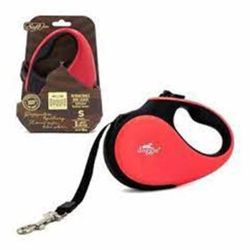 Doggie OUTC25-KRMZ 25 kg 5 m Kırmızı Soft Seri Otomatik Makaralı Gezdirme Tasması