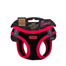 Doggie Pembe XS 30-34 cm Havalı Dokuma Neon Serisi Küçük Irk Köpek Göğüs Tasması